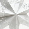 SEVOBAL Tree Ornaments Handmade Paper Star Decor, 75cm Festive Hanging Ornament for Christmas and Winter Celebrations, White, 30.5"*2"*30.5" - 4 of 4