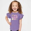The Juniper Shop Coquette Beach Chart Flutter Sleeve Tee - 5/6T - Lavender - 2 of 4