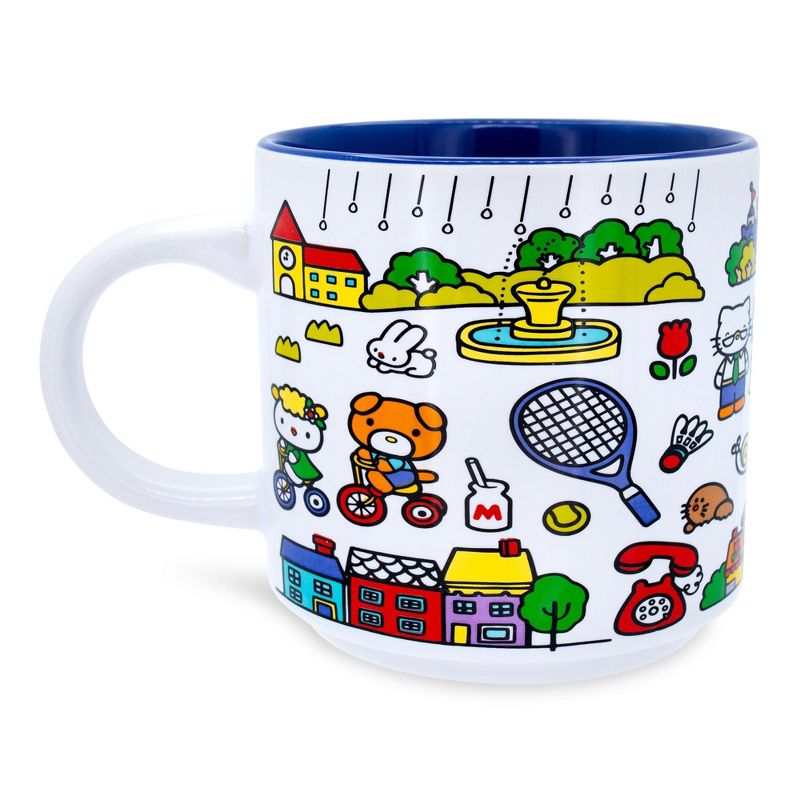 Silver Buffalo Sanrio Hello Kitty Red Map Ceramic Mug | Holds 13 Ounces, 3 of 7