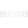 vidaXL Gabion Planter Silver Steel wire 102.4 x 15.7 x 15.7 in - 3 of 4