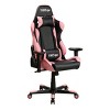 Gaming Chair with High Back Racer Style Adjustable Armrests and Lumbar Pillow for Long Hours Sitting -3irtyhousy - 2 of 4