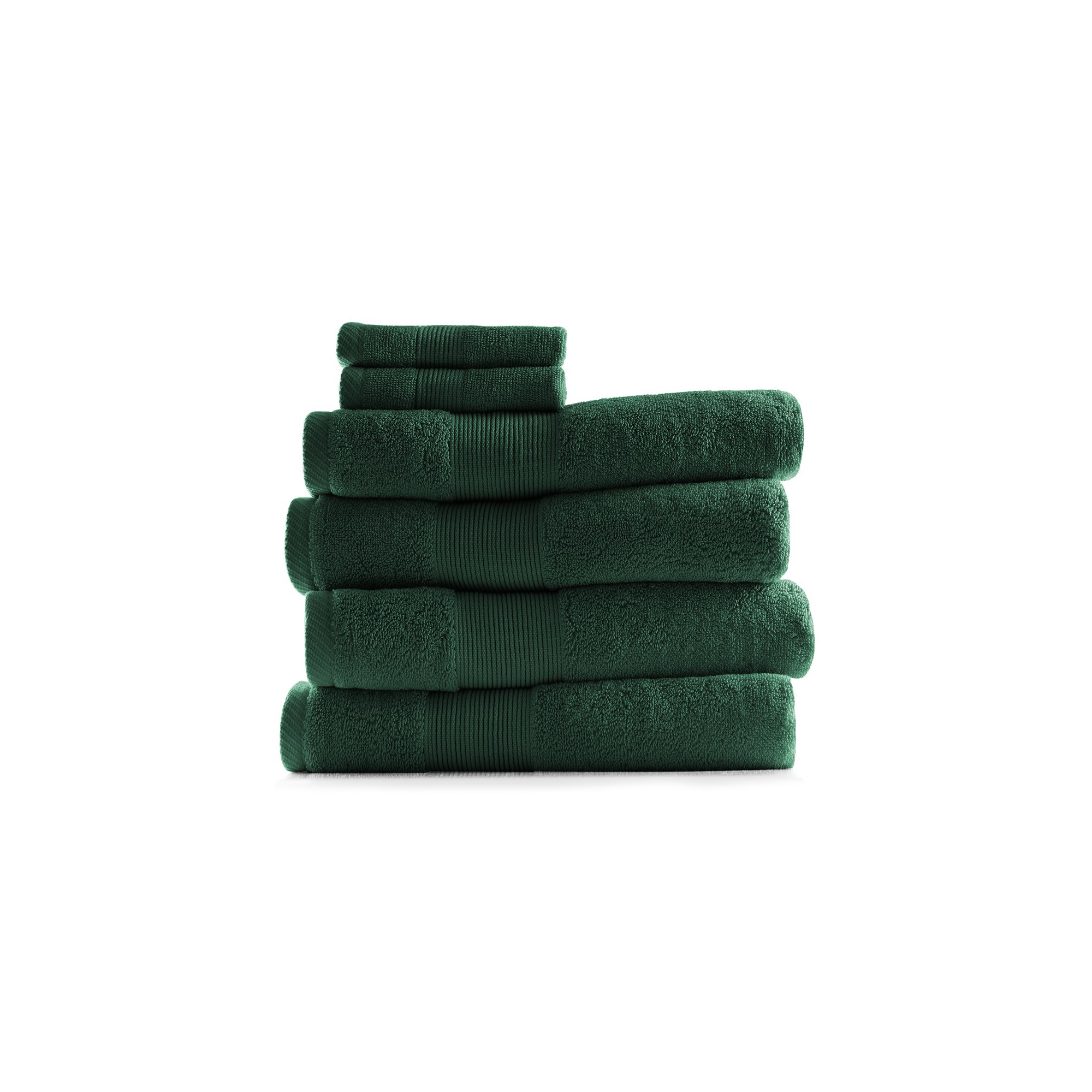 Hearth & Harbor Bath Towels for Bathroom, Ultra Soft & Highly Absorbent 6 Piece Bath Towel Set - Hunter Green