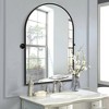 Spassway Bathroom Vanity Mirrors Black/Gold/Silver Arched Wall Mounted Beveled Glass Modern Decorative Mirror for Bathroom Bedroom Living Room - 2 of 4