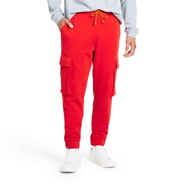 Men's Cargo Sweat Jogger Pants - LEGO® Collection x Target Red S