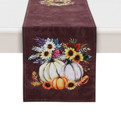 Laural Home Fall Feathers Rectangle Table Runner