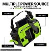 FosPower Emergency Solar Hand Crank Radio for with AM/FM/WB Flashlight, Reading Lamp, Weather SOS Alarm, IPX3 & 5,200mAh Power Bank - Lime Green - 4 of 4