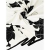 Elerevyo Women's Floral Contrast Color Silk Feeling Satin Square Scarves Bandanas 35.4" X 35.4" - 4 of 4