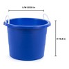 United Solutions 19 Gallon Large Plastic Utility Tub w/ Rope Handle, Blue 2 Pack - 4 of 4