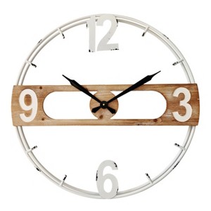 VIP Metal 24 in. Brown Wall Clock - 1 of 2