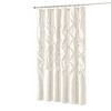 PAGED 72x72 Inch Shower Curtain Modern Semi-Sheer Shower Curtain with Tufting for Bathroom, Machine Washable - 3 of 4