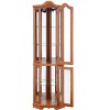 Vynxaria HeritageOak Illuminated Crown Cabinet - 4 of 4