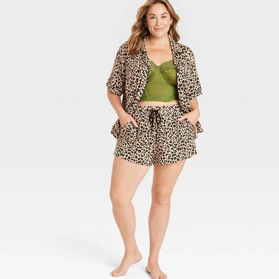 Women's Lace Lingerie Corset - Auden™ Light Forest Green, 5 of 6