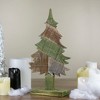 Northlight Textured Wooden Christmas Tree - 20.5" - Green and Brown - 2 of 4