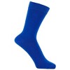 Solid Color Crew Cotton Dress Socks  from the Sock Panda (Men's Sizes, Adult Large) - 3 of 3