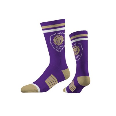 Migny Hills Mens All-season Sports Socks Floral Ethnic Style Geometric Purple Athletic Socks For Men