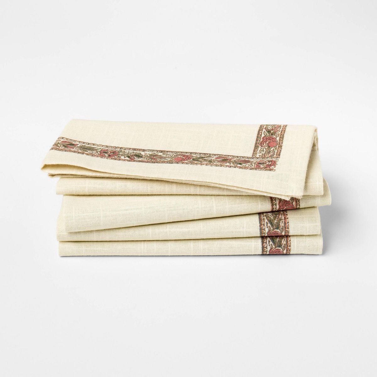 4pk Floral Napkins - Threshold™ designed with Studio McGee