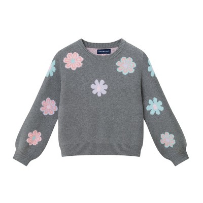 Andy & Evan  Toddler  Floral Intarsia Sweater
