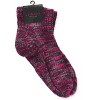 Memoi Women's Dynamic Stripe Anklet Home Socks Quiet Shade One Size - 4 of 4