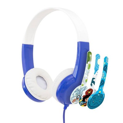 BuddyPhones DiscoverFun Wired Kids Headphones with Safe Audio Hearing Protection