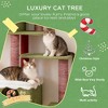 Paaaawaters Wide Christmas Cat Tree Tower for Indoor Cats - 2 of 4
