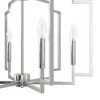 Hunter Fans 24" Zoanne Ceiling Light Brushed Nickel 6-Bulb Chandelier - Modern Glam for Indoor Spaces - 4 of 4