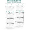 Sorbus Medium Storage Containers with Lids - Small Plastic Storage Bins - Toy Organizers and Storage Bin - Clear Containers for Organizing - 4 of 4