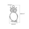 Unique Bargains DIY Crafts Earrings Necklace Bracelet Making Alloy Open Back Owl Bezel Pendants 10 Pcs - 2 of 4