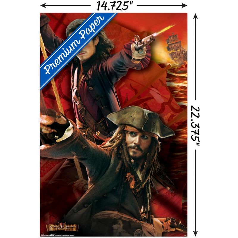 Trends International Disney Pirates of the Caribbean: At World's End - Duo Unframed Wall Poster Prints, 3 of 7