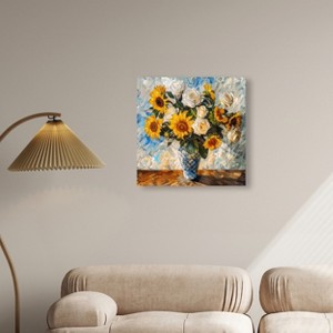 Art Remedy Bright and Elegant Flower Vase Chic Farmhouse Wall Art Unframed - 1 of 4