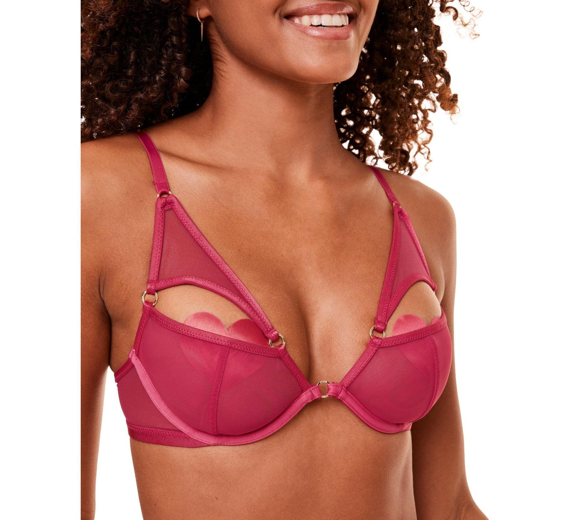 Adore Me Women's Rayna Plunge Bra 32C / Virtual Pink.