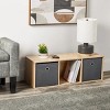 Racxily 3 Cube Storage Organizer multiple colors, 3-Cube Bookcase, 3-Tier Freestanding Storage Organizer with Shelves - 2 of 4