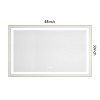 Sapphtopaz Bathroom Wall Mirror,Vanity Mirror with Metal Frame, Wall Mounted Bathroom Mirrors Anti-Fog for Over Sink,Bedroom,Entryway,Living Room - 2 of 4