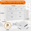 Farmhouse 7 Drawers Dresser for Bedroom, Wood Dresser Chest of Drawers Organizer Storage - 2 of 4