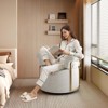 KWPZQEB Swivel Barrel Chair, Modern Accent Chair Comfy Armchair with Gold Metal Legs, Upholstered Reading Chair for Living Room Bedroom - 2 of 4