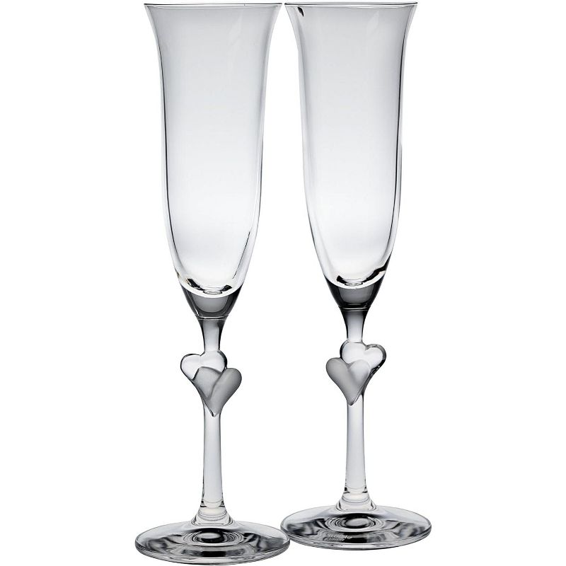 Stolzle L Amour Crystal Glass 6.25 Ounce Champagne Flute Set of 2, 1 of 2