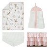 Sweet Jojo Designs Girl Baby Crib Bedding Set - Deer Floral Collection 4pc - 2 of 4