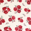Hudson Baby Infant Girl Cotton Toddler Pillow Case, Red Rose, One Size - 2 of 2
