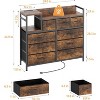 Acekool 9-Drawer Storage Dresser with Charging Station – TV Stand & Organizer for Bedroom or Living Room - 2 of 4