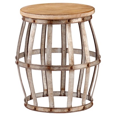 Menning Accent Table Weathered Fir - Aiden Lane