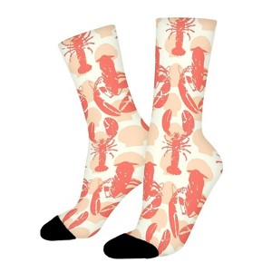Lobster Women Printed Crew Socks Funny Funky Socks Soft Polyester Novelty Gifts for Artists Men - 1 of 1