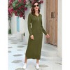 Pullover Zipper Neckline (Front Pocket) Hooded Sweatshirt Side Slit Dress (Long Skirt) (Us) Missky Normal Shoulder Long Sleeve - 2 of 4