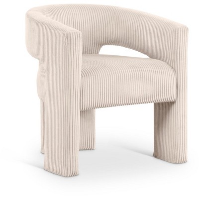 Meridian Furniture,Riz Corduroy Fabric Accent/Dining Chair
