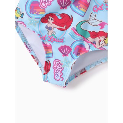 Disney Princess Kids Summer Holiday One Piece Rash Guards Ariel Pink 6-7 — фото 5