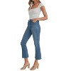 Women's High Rise Cropped Demi Flare - JUST BLACK DENIM - 2 of 4