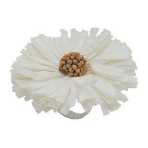 Saro Lifestyle Raffia Charm Napkin Ring (Set of 4) - 1 of 3