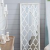 Vynxaria 24 in. Wx60 in. H Distressed White Floor Mirror, Full Body Mirror for Bathroom Bedroom Living Room - 4 of 4