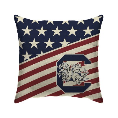 NCAA South Carolina Gamecocks Americana Decorative Throw Pillow