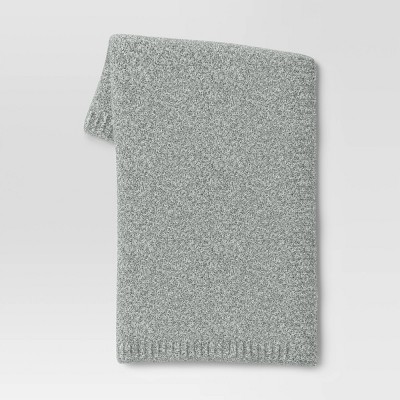 Cozy Knit Throw Blanket Light Green - Threshold™