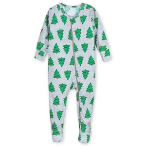 Gerber Baby and Toddler Snug Fit Footed Holiday Pajamas - Spruce - 18 Months - 1 of 4