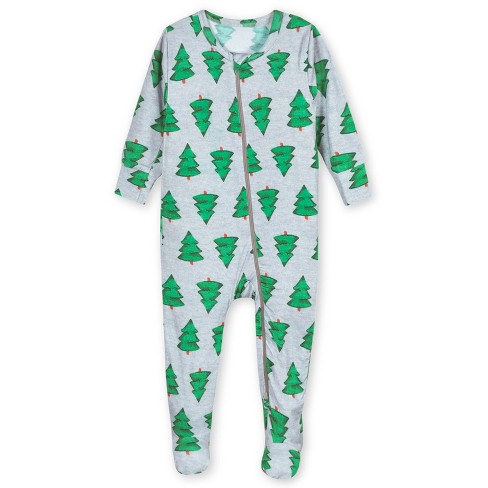 Gerber Baby and Toddler Snug Fit Footed Holiday Pajamas Spruce 24 Months